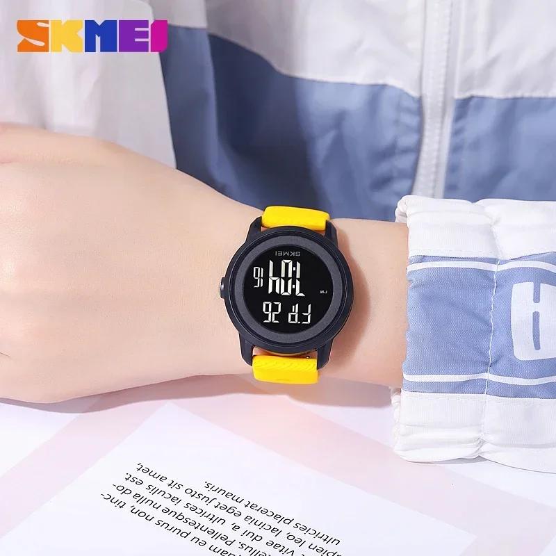 SKMEI 2218 Luxury Alarm Digital Watches for Women Men Waterproof Sports LED Display Mens Womens Wristwatches 1893 Relojes Mujer
