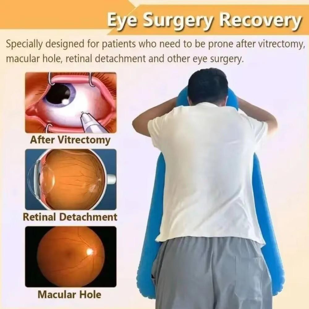 New Universal Face Down Pillow Portable Inflatable Design Eye Surgery Pillow Recovery Support Comfortable Prone Pillow