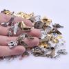 30pcs/Lot Vintage Metal Pentagram Charm Steampunk Charms For Jewelry Making Supplies Small Pendant Accessories Bulk DIY Earrings