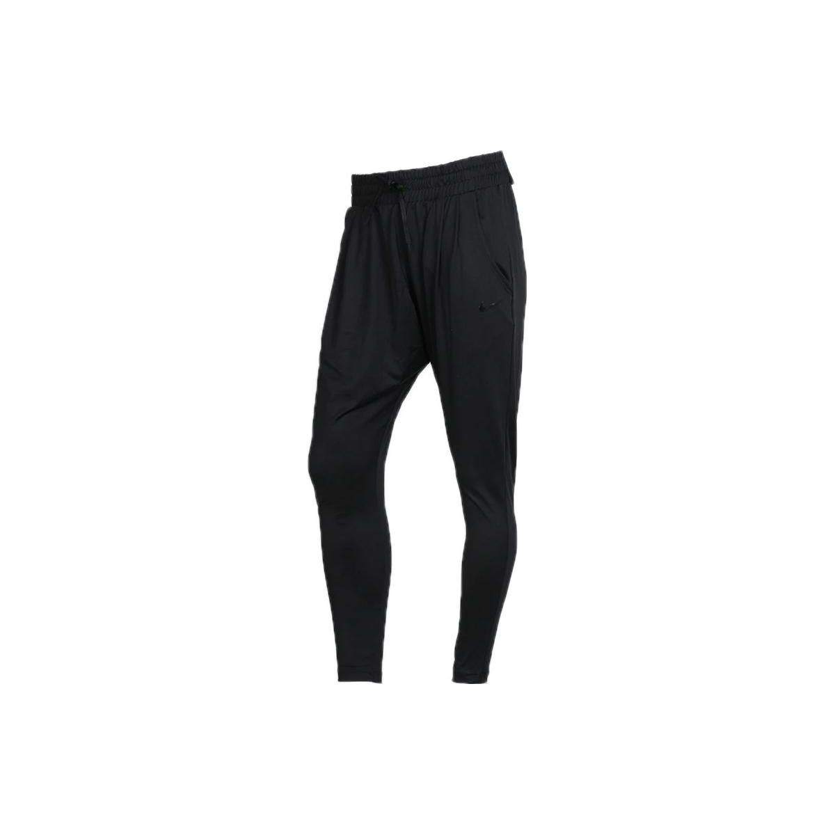 Nike Dri-Fit Solid Casual Fit Knit Long Pants Women Pants Black 933669-010 M