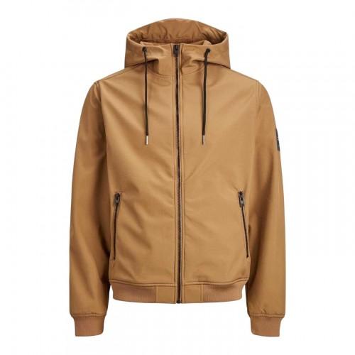 Jack And Jones Mens Hooded Soft Shell Jacket