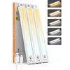 12'' Under Cabinet Light 3 Packs 5CCT Dimmable, 56 LED Motion Sensor Magnetic Lights Indoor, Wireless Rechargeable Battery Counter Lighting for
