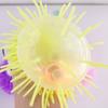 Luminous Plush Ball, Plush Squeezing and Decompression Toy, Children's Creative Big Eye Dense Hair Elastic Toy Random Eye Styles