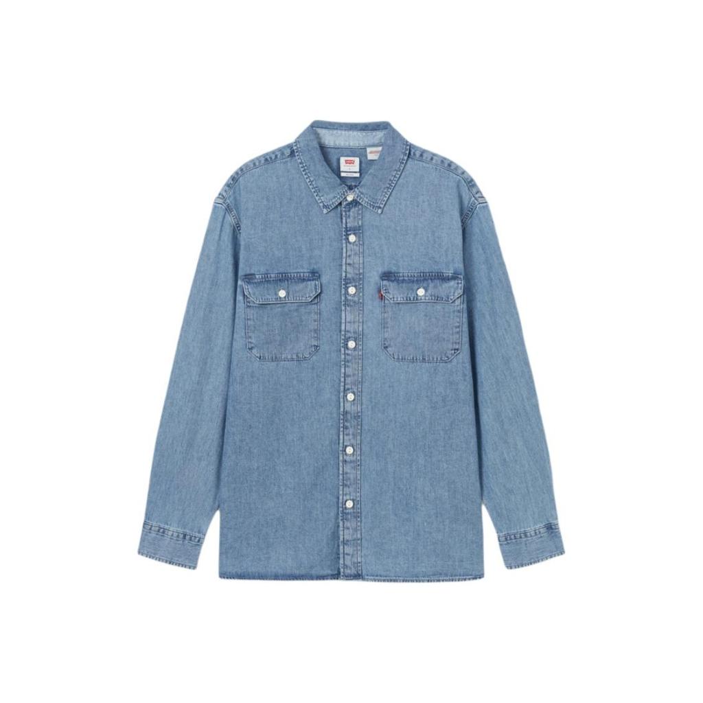 Levis Comfortable Versatile Vintage Casual Denim Long Sleeve Shirt Men Shirts 19587-0348