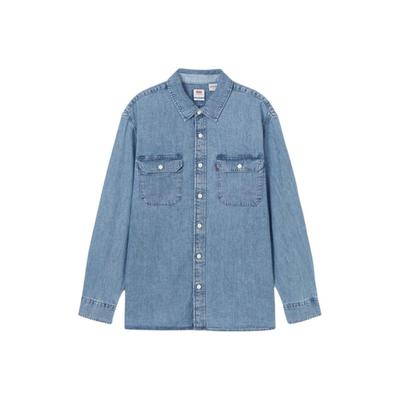 Levis Bequemes Vielseitiges Vintage Freizeit Denim Langarmhemd Herren Hemden 19587-0348