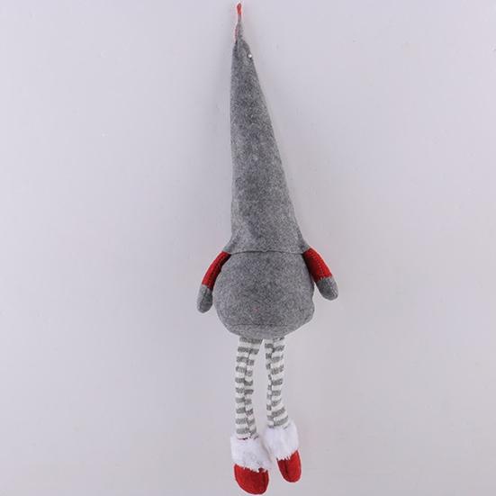 Langbeinige Plüsch-Gnom-Weihnachtspuppen-Dekoration, Lange Beine Weiche Schwedische Figur, Nordischer Stil Feiertags-Stoff-Elfen-Zwerg-Schmuck für Zuhause
