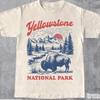 Yellowstone Nationalpark T-Shirt, Retro Natur Grafik T-Shirt, Büffel Tier T-Shirt, Wander-T-Shirt, Geschenk für Naturliebhaber - Unisex