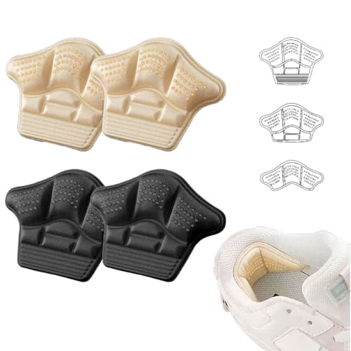 Heel Pads Prevent Blisters. "Cut To Fit Various Shoe Types." Shoe Size Adjustment, Soft Non-slip Material, Insole for Oversized Shoes. Available In Tw