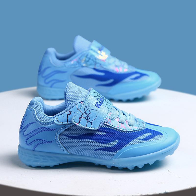 Crushed Children's Elementary School Football Training Shoes Velcro Mesh Boys Sports Sub-age Girls 6 Football Studs