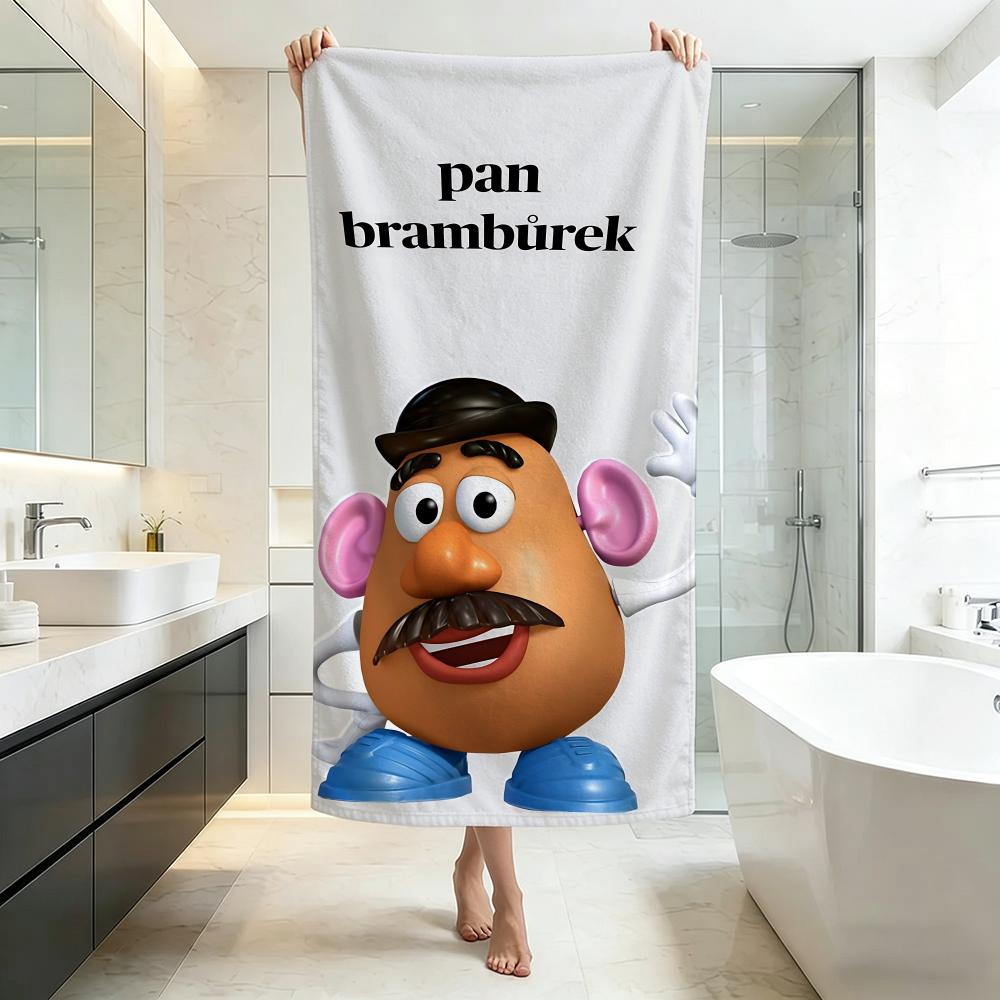 Funny-Potato HeadS Towel Five-Star Hotel Quality Eco-Friendly Ultra Soft Thick Towels & Beach Towels