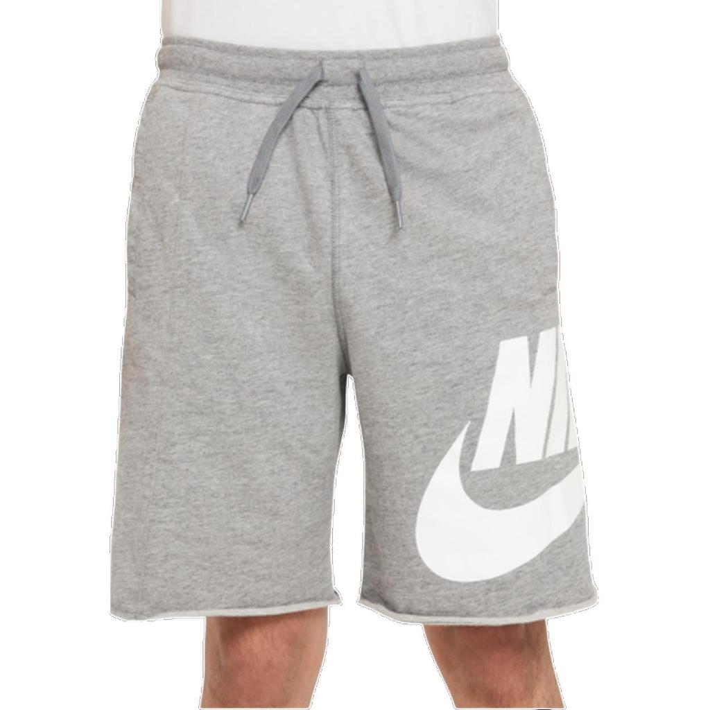 Nike Pantaloncini Casual Stringati Stampati con Logo in Pizzo Pantaloncini per Bambini Grigio Chiaro 939610-091