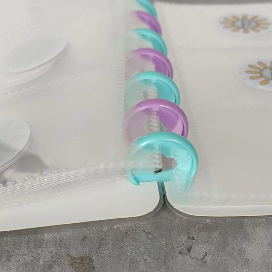 Portable 52 Week Savings Challenge Budget Binder Manage Finances with Ease Loose-leaf Secure Closing Financial Management Pouch