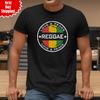 Love Peace Reggae Music T-Shirt Printed Jamaica Flag Rasta Weed Spiff Unisex Top