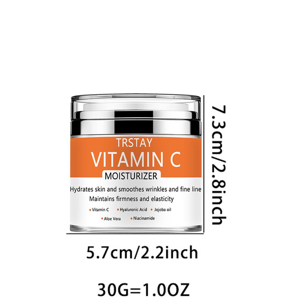 Vitamin C, Hyaluronic Acid,Aloe Vera, Day &Night Cream Moisturizing and Lightening Fine Lines Moisturizing Tightening Whitening Cream