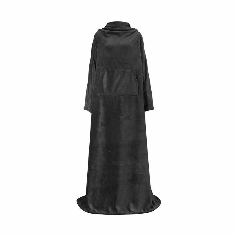 Cross-Border TV Blanket with Pocket - Wearable, Anti-static, and Multifunctional Flannel Fleece Blanket