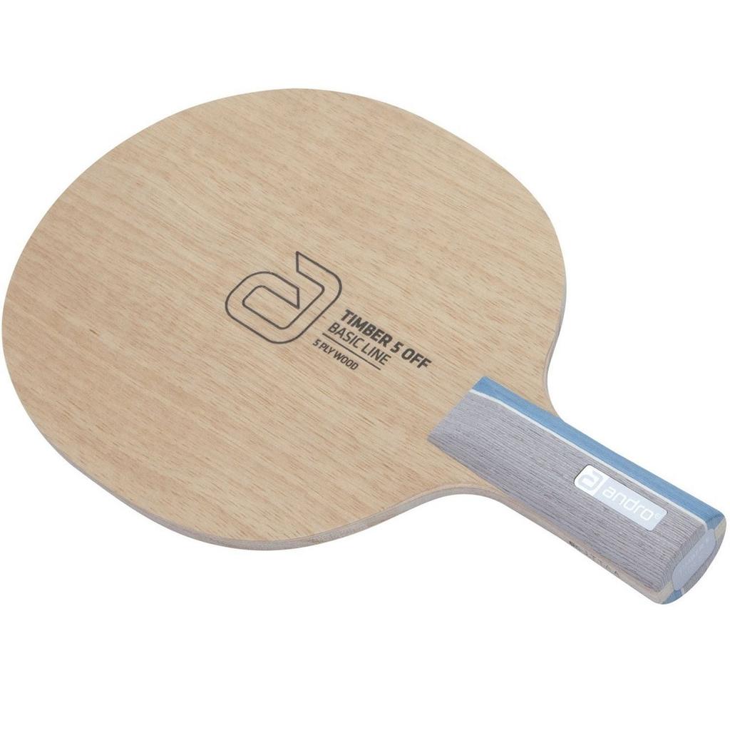 Andro Japan Timber 5 Off Table Tennis Racket Blade 10240304 Chinese Style 5-Ply Wood 82.5x27.5mm Grip Offensive Ping Pong Paddle