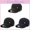 Boné de Baseball Masculino de Inverno Quente em Fleece Estilo Chinês Com Ajuste Regulável Para Uso Casual
