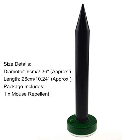 Ultraschall Mäuseabwehr Solarenergie Elektronisch Infrarotinduktion Maulwurfabwehr für Garten