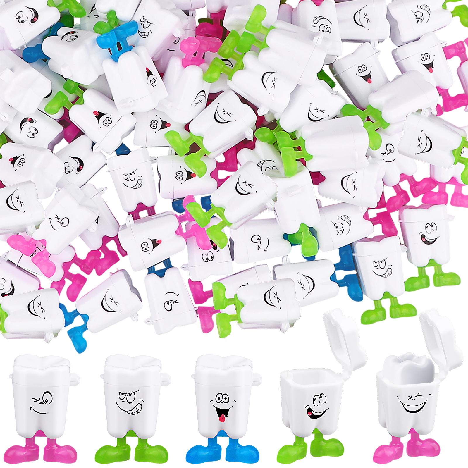 

100-Piece Tooth Saver Necklaces, Tooth Necklace Little Box For Lost Teeth, Milk Teeth Storage Cases For Tooth Fairy