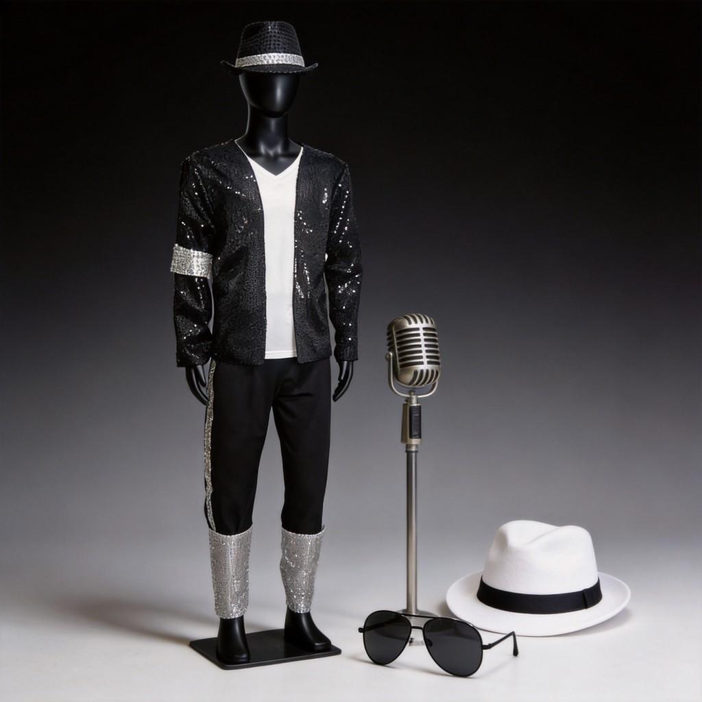 Michael Jackson Performance Costume With Sequined Stage Outfit For Kids And Adults
