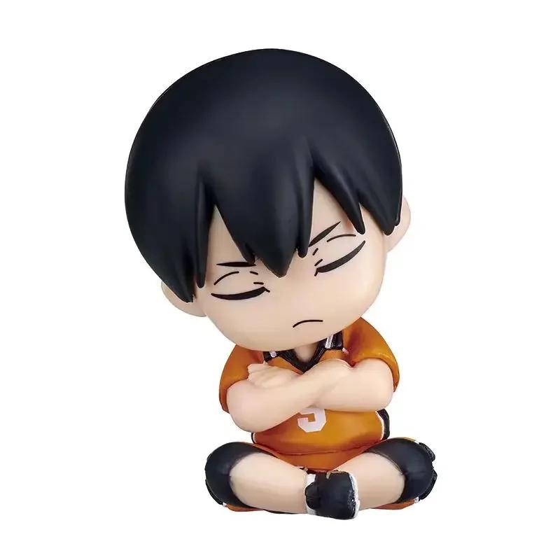 Genuine Gacha Haikyuu Shoulder To Shoulder Sitting Figure Shoyo Hinata Tobio Kageyama Action Figure Toys