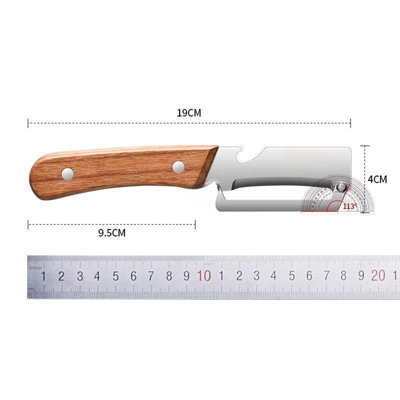 Simple Peeling Vegetable Peeler with Ergonomic Wooden and PP Handle for Everyday Cooking A3