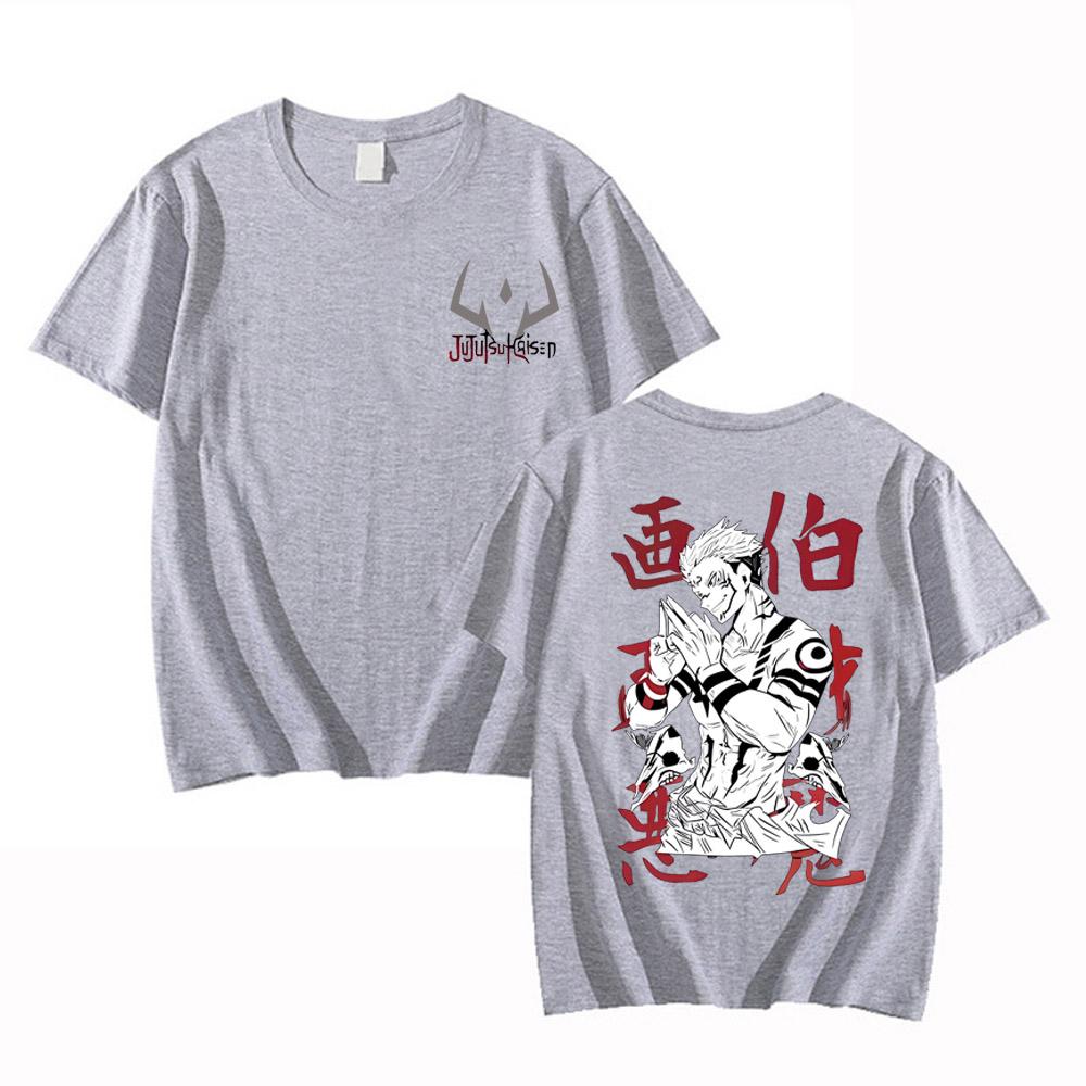 Jujutsu Kaisen T Shirt Anime Itadori Yuji Summer T-shirt Men Casual High Quality Cotton Clothing Fashion