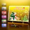 Acrylic Dry Wipe Board With Light, 6-color Neon Light Memo, LED Illuminated  Board With Bracket,1.1ml