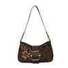 Small Fashionable Square Leopard Print Tote Bag For Women With Trendy Style