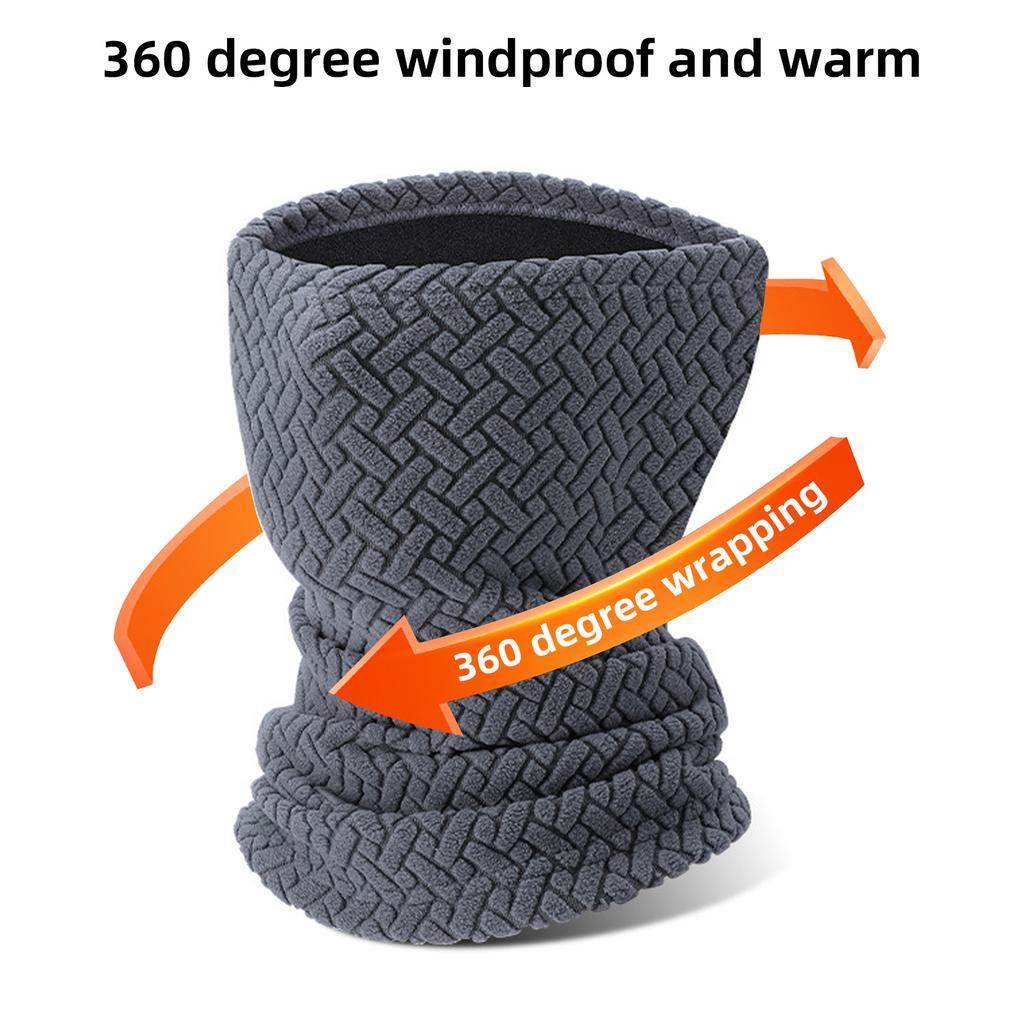 Winter Mask Fleece Thick Warm Mask Headscarf Windproof Coldproof Neckband Cycling Equipment