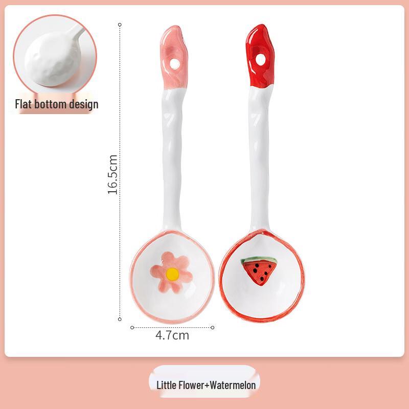 Japanese Style Ceramic Long-Handle Spoon