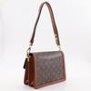 Louis Vuitton Dauphine MM Shoulder Bag M45958 Monogram Reverse Brown Monogram Canvas Women Used