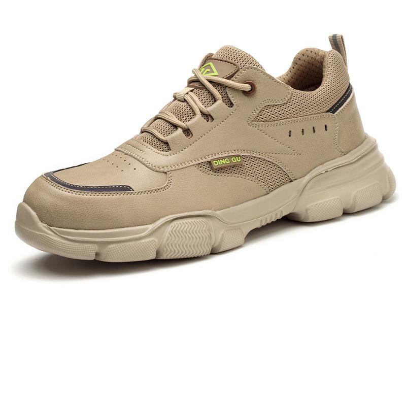 Fashion Safety Shoes Sport Men Protective Shoes Anti-smash Anti-puncture Work Boots Steel Toe Shoes Breathable Men Work Shoes
