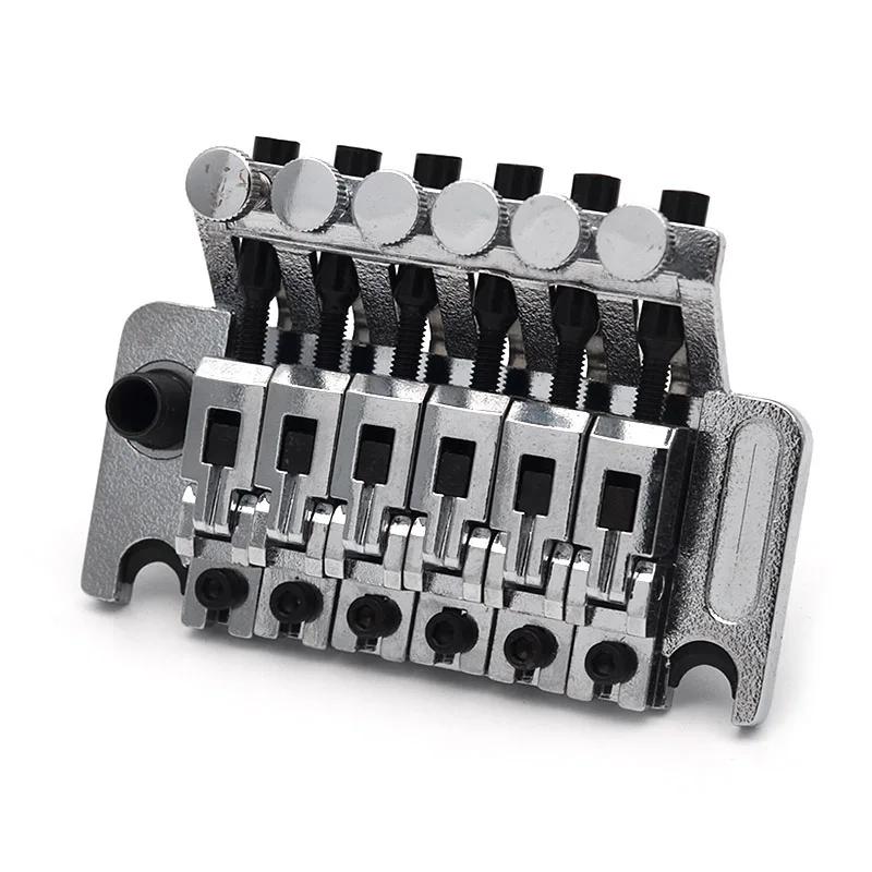 Doppel-Locking-Tremolo-Brückensystem mit Vibratohebel für E-Gitarre, Schwarz Gold Chrom Farbe Gitarrenteil