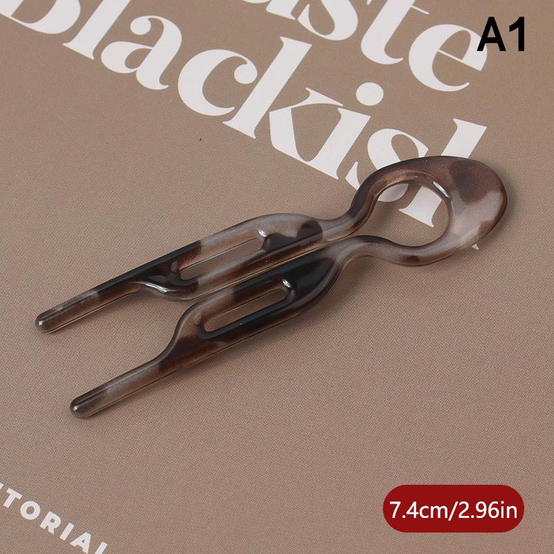 U-Shaped Hair Bun Hair Accessories  Design Resin Hairpin Hair Sticks For Woman Girl