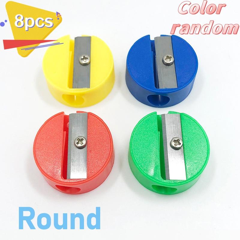 4/8/12 Stück Mini Hand-Anspitzer Herz Quadrat Kreis Bleistift-Schneidwerkzeuge Büro Schule Schreibwaren Zubehör