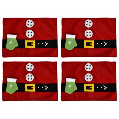 4 Stück Tischset Weihnachtsfeier Familientreffen Tischsets Esszimmerdekoration