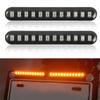 2pcs Universal 12LED Light Strip Motorcycle Motorbike Turn Signal Indicators Light Lamp Amber
