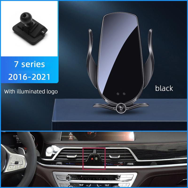 For Bmw X1 X2 X3 X4 X5 X6 X7 2 3 5 7 Series Wireless Charging Magnetic Car Phone Holder Base Charger Auto Accessories For iPhone