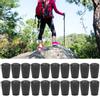 20pcs/Pack Heavy Duty Rubber Walking Stick Tips Ferrule Protectors Cane End Tips