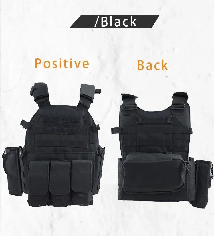 6094 Military Tactical Vest - MOLLE Plate Carrier Body Armor for Combat Army CS Airsoft Hunting Wargame Pouch Accessories