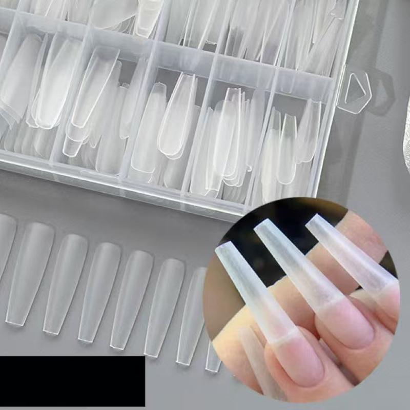 240 Stück Klare Falsche Nägel Full Cover Aufkleben Nägel Press On Nägel Künstliche Nägel Extras Lange Nagelspitzen