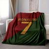 1Pc Ronaldo'S Iconic Number Blanket Soft And Comfortable Casual Warm Camping Travel Christmas Halloween Xmas Gift M929410