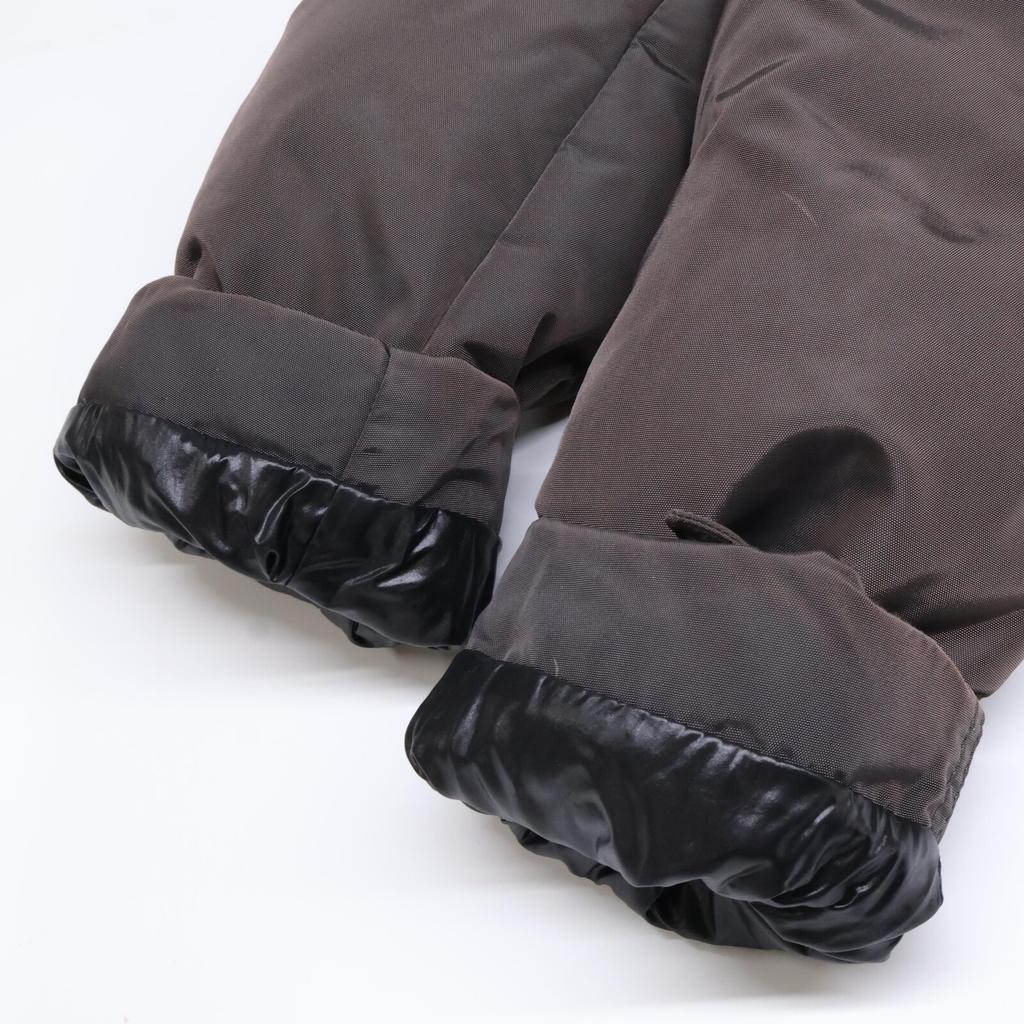 MONCLER PHALANGERE Down hoodie with fur coat 00 BrownUsed