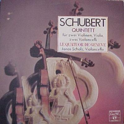 LP Record FRANZ SCHUBERT  QUATUOR DE GENVE   Quintett Fr Zwei Violinen Viola U SMS2639 Concert Hall 1969 Germany Classical Used