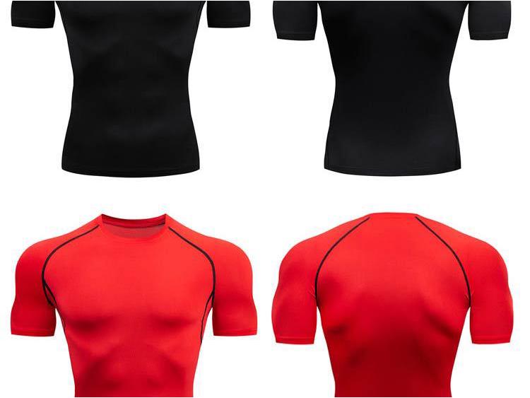 Men's Quick Dry Short Sleeve Compression Shirt for Sports & Fitness