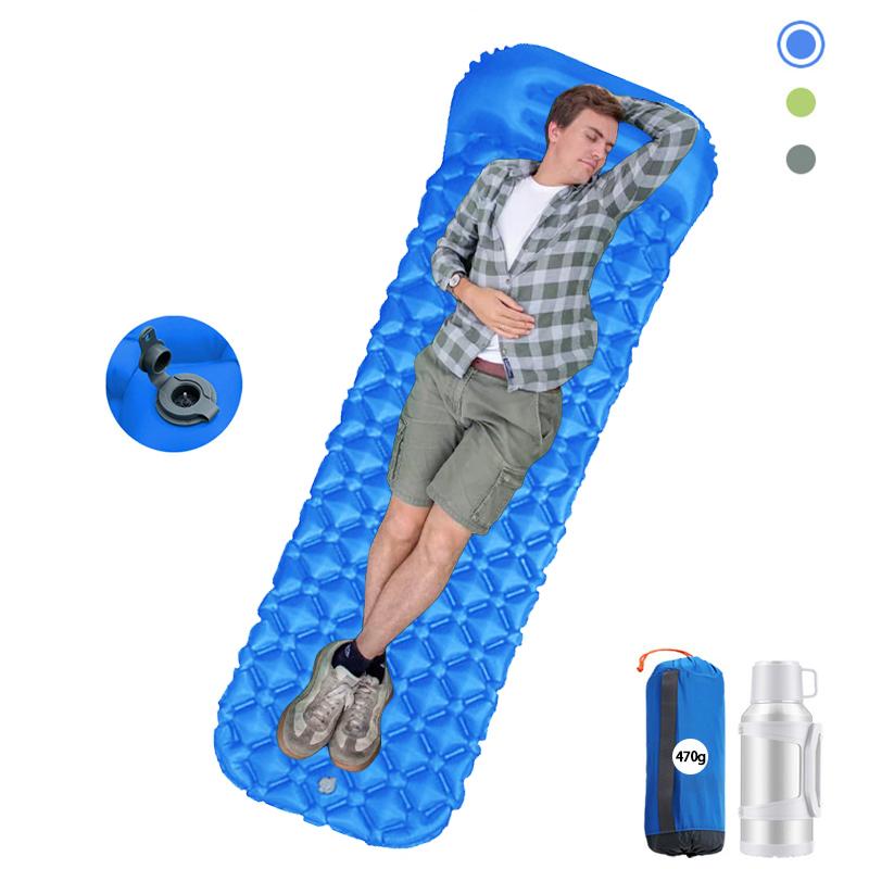 40D Nylon Inflatable Sleeping Pad Self Inflating Camping Mat Waterproof Inflatable Mattress Ultralight Sleeping Pad for Camping