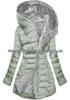 Mid-Length Slimming Hooded Jacket - Women's Thickened Cotton with Velvet Lining