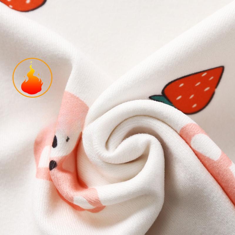 Baby De Velvet Suit Autunno e Inverno Nuovo Cartone Animato Caldo Autunno Vestiti Pantaloni Lunghi Set Biancheria Intima per Bambini