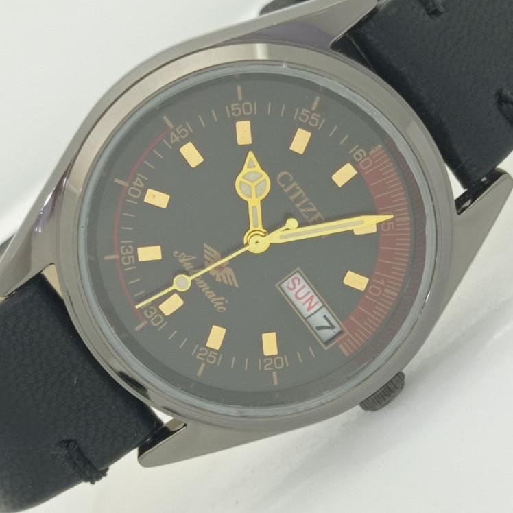 

ВОССТАНОВЛЕННЫЕ МУЖСКИЕ ЧАСЫ CITIZEN AUTOMATIC 8200 JAPAN С ЧЕРНЫМ ЦИФЕРБЛАТОМ 010-a415167-2 Sku010-a415167